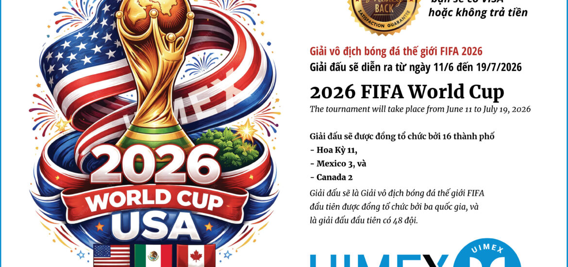 The 2026 FIFA World Cup will be jointly hosted by Canada, Mexico, and the United States from June 11 to July 19, 2026